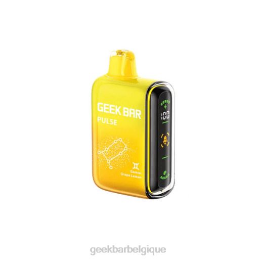 Geek Bar Pulse jetable 28F019 raisin citron Geek Bar vape zero nicotine