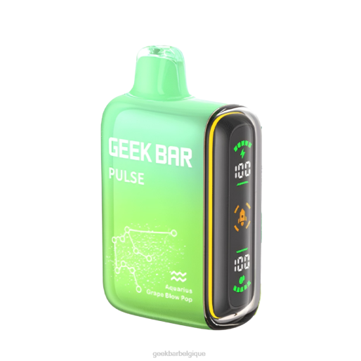 Geek Bar Pulse vape jetable 15k 28F042 verseau raisin coup pop Geek Bar puff