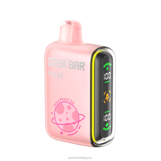 Geek Bar Pulse vape jetable 15k 28F051 glace à la pêche juteuse Geek Bar belgique