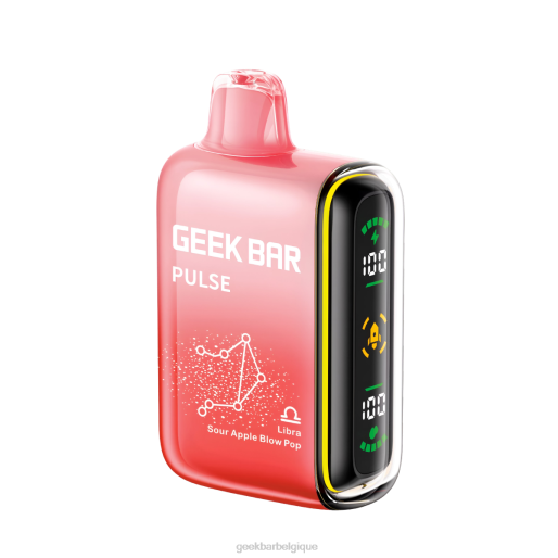 Geek Bar Pulse vape jetable 15k 28F053 balance pomme aigre coup pop Geek Bar prix
