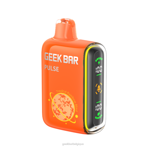 Geek Bar Pulse vape jetable 15k 28F065 explosion arc-en-ciel tropical Geek Bar bruxelles