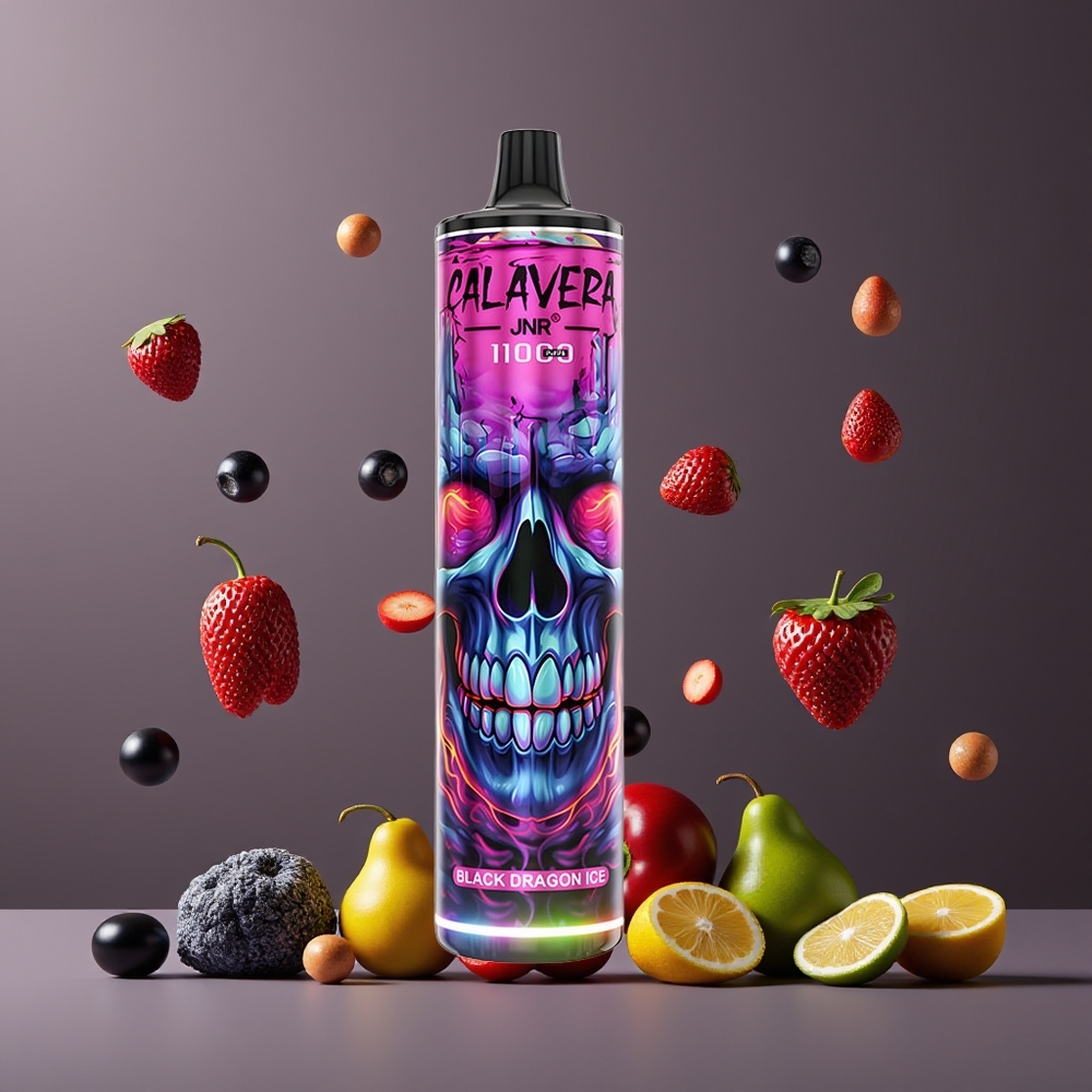 Dragon Noir Glacé JNR Calavera 11000 Puffs 21ml Belgique Grossiste 850mAh Type-C