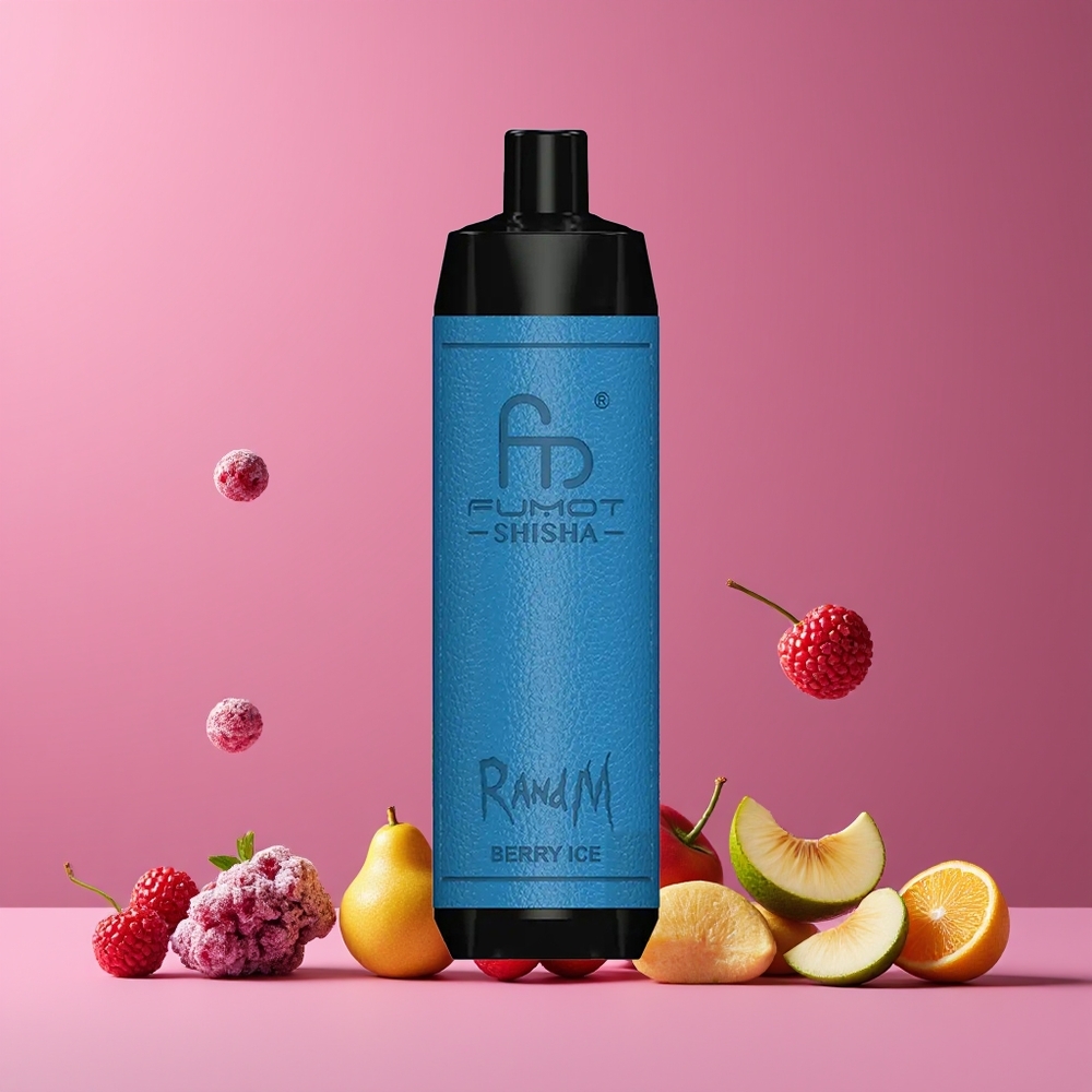 Baies Glacées RandM Fumot Shisha 10000 Puffs Belgique Grossiste 18ml Type-C